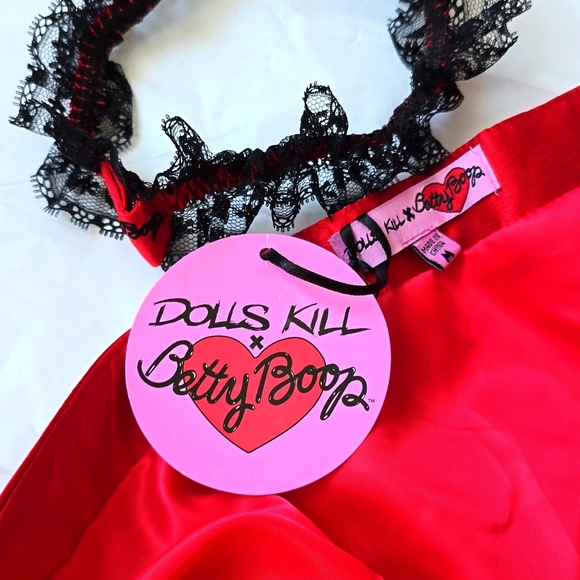 BNWT Dolls Kill x Betty Boop One Bad Broad Mini Dress - Picture 2 of 5